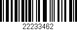 Código de barras (EAN, GTIN, SKU, ISBN): '22233462'