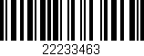 Código de barras (EAN, GTIN, SKU, ISBN): '22233463'