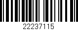 Código de barras (EAN, GTIN, SKU, ISBN): '22237115'