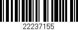 Código de barras (EAN, GTIN, SKU, ISBN): '22237155'
