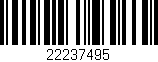 Código de barras (EAN, GTIN, SKU, ISBN): '22237495'