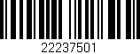 Código de barras (EAN, GTIN, SKU, ISBN): '22237501'