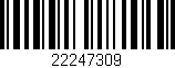 Código de barras (EAN, GTIN, SKU, ISBN): '22247309'