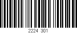 Código de barras (EAN, GTIN, SKU, ISBN): '2224/301'