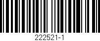 Código de barras (EAN, GTIN, SKU, ISBN): '222521-1'