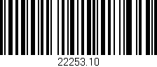 Código de barras (EAN, GTIN, SKU, ISBN): '22253.10'