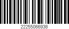 Código de barras (EAN, GTIN, SKU, ISBN): '22255066938'