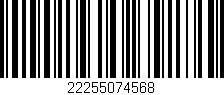 Código de barras (EAN, GTIN, SKU, ISBN): '22255074568'