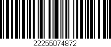 Código de barras (EAN, GTIN, SKU, ISBN): '22255074872'