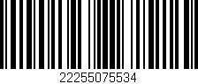 Código de barras (EAN, GTIN, SKU, ISBN): '22255075534'