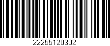 Código de barras (EAN, GTIN, SKU, ISBN): '22255120302'