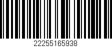 Código de barras (EAN, GTIN, SKU, ISBN): '22255165938'
