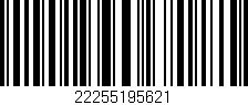 Código de barras (EAN, GTIN, SKU, ISBN): '22255195621'