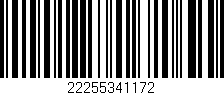 Código de barras (EAN, GTIN, SKU, ISBN): '22255341172'