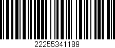 Código de barras (EAN, GTIN, SKU, ISBN): '22255341189'