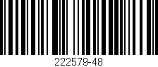 Código de barras (EAN, GTIN, SKU, ISBN): '222579-48'