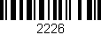 Código de barras (EAN, GTIN, SKU, ISBN): '2226'