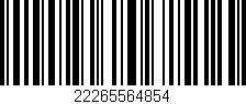 Código de barras (EAN, GTIN, SKU, ISBN): '22265564854'