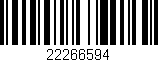 Código de barras (EAN, GTIN, SKU, ISBN): '22266594'
