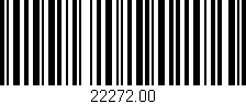 Código de barras (EAN, GTIN, SKU, ISBN): '22272.00'