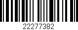 Código de barras (EAN, GTIN, SKU, ISBN): '22277382'