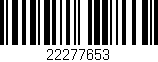 Código de barras (EAN, GTIN, SKU, ISBN): '22277653'