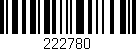Código de barras (EAN, GTIN, SKU, ISBN): '222780'