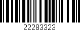 Código de barras (EAN, GTIN, SKU, ISBN): '22283323'