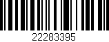 Código de barras (EAN, GTIN, SKU, ISBN): '22283395'