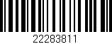 Código de barras (EAN, GTIN, SKU, ISBN): '22283811'