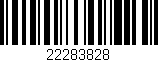 Código de barras (EAN, GTIN, SKU, ISBN): '22283828'