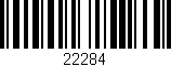 Código de barras (EAN, GTIN, SKU, ISBN): '22284'