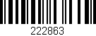 Código de barras (EAN, GTIN, SKU, ISBN): '222863'