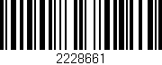 Código de barras (EAN, GTIN, SKU, ISBN): '2228661'