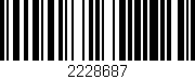 Código de barras (EAN, GTIN, SKU, ISBN): '2228687'