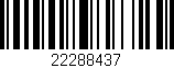 Código de barras (EAN, GTIN, SKU, ISBN): '22288437'