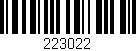 Código de barras (EAN, GTIN, SKU, ISBN): '223022'