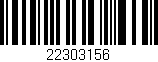 Código de barras (EAN, GTIN, SKU, ISBN): '22303156'