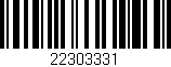 Código de barras (EAN, GTIN, SKU, ISBN): '22303331'