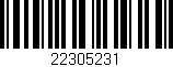 Código de barras (EAN, GTIN, SKU, ISBN): '22305231'