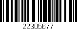 Código de barras (EAN, GTIN, SKU, ISBN): '22305677'