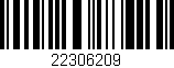 Código de barras (EAN, GTIN, SKU, ISBN): '22306209'
