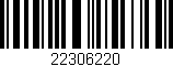 Código de barras (EAN, GTIN, SKU, ISBN): '22306220'