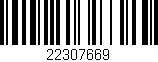 Código de barras (EAN, GTIN, SKU, ISBN): '22307669'