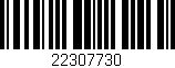 Código de barras (EAN, GTIN, SKU, ISBN): '22307730'