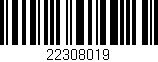 Código de barras (EAN, GTIN, SKU, ISBN): '22308019'