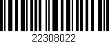 Código de barras (EAN, GTIN, SKU, ISBN): '22308022'