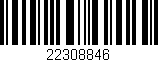 Código de barras (EAN, GTIN, SKU, ISBN): '22308846'