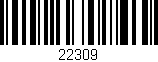 Código de barras (EAN, GTIN, SKU, ISBN): '22309'