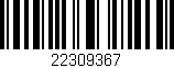 Código de barras (EAN, GTIN, SKU, ISBN): '22309367'